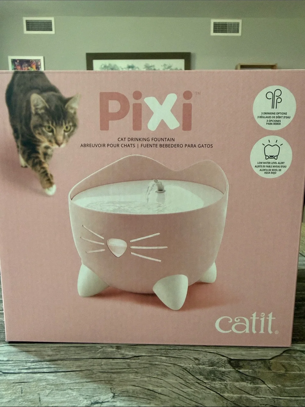 Pixi Cat Drinking Fountain — Pink